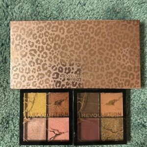 Revolution Beauty London 3 sets of eyeshadow palettes.